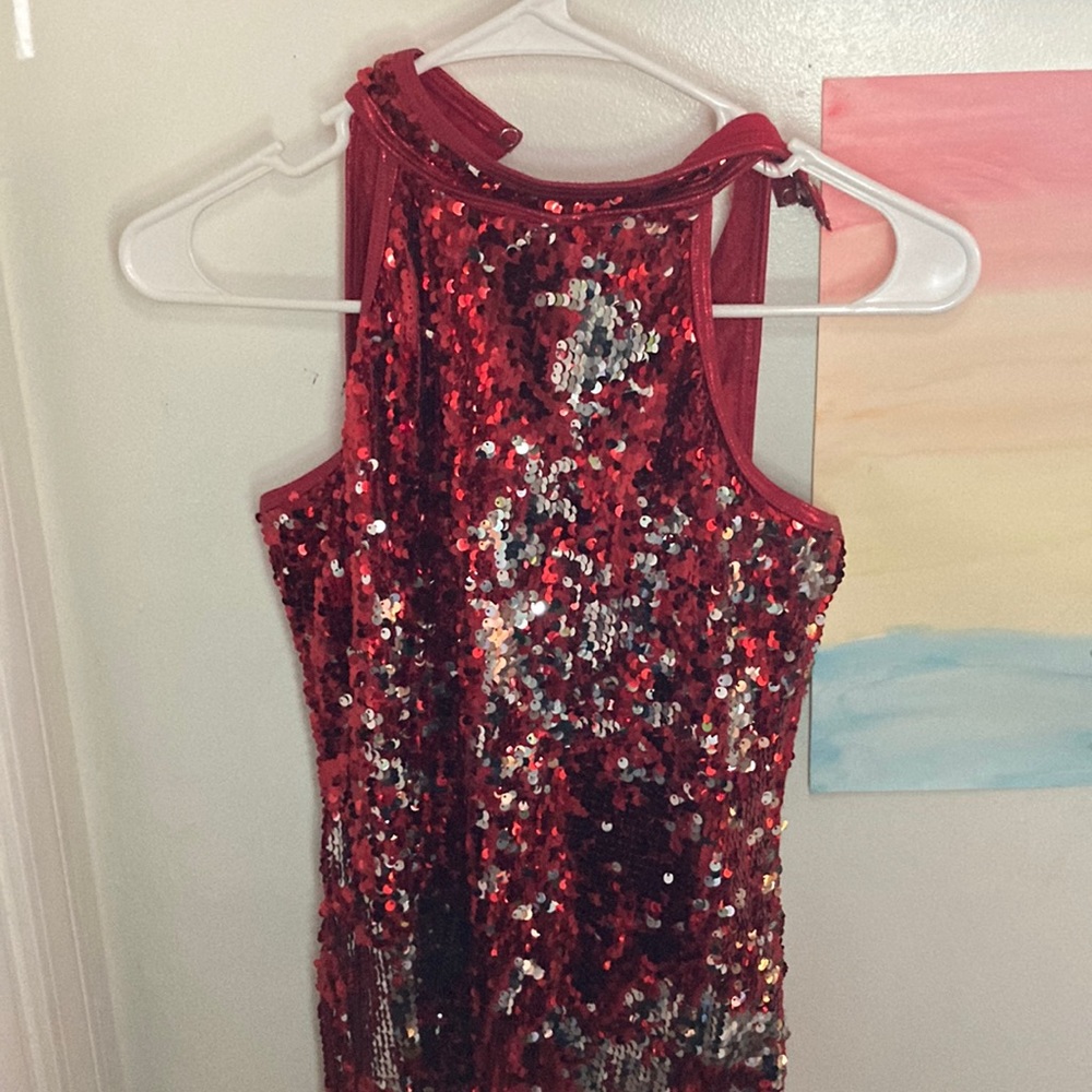 red dress dance costume